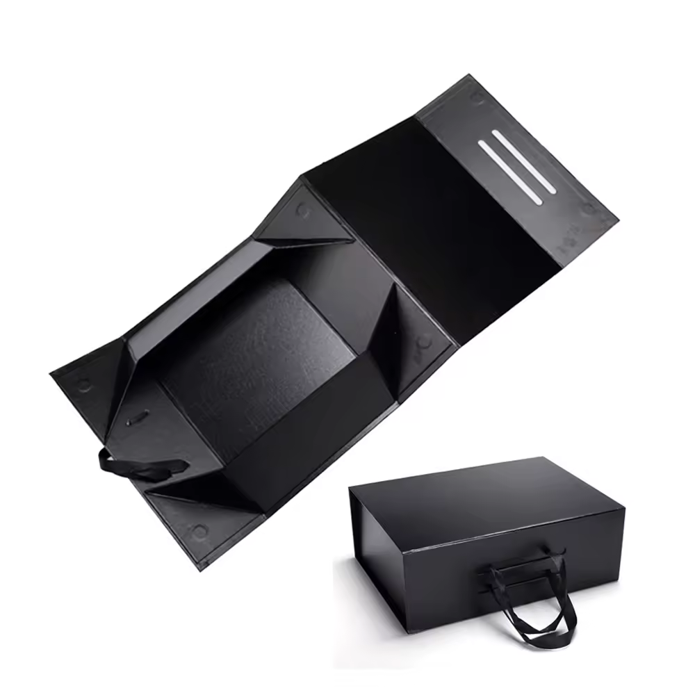 Foldable Gift Box with Ribbon