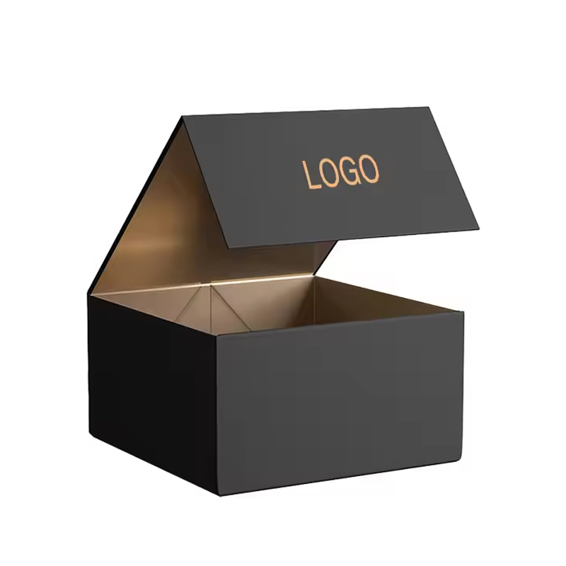 Gold Foil Embossed Folding Rigid Magnet Box