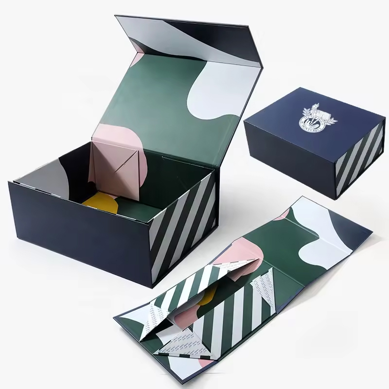 Environmentally friendly recyclable cardboard folding gift box
