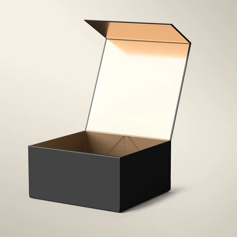 Gold Foil Embossed Folding Rigid Magnet Box