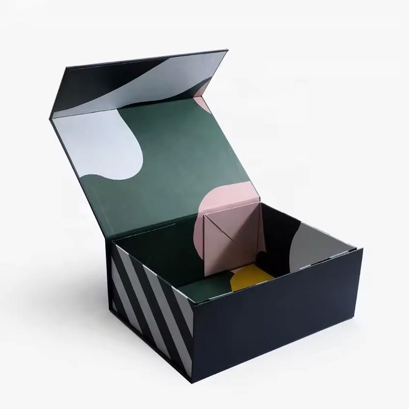 Environmentally friendly recyclable cardboard folding gift box